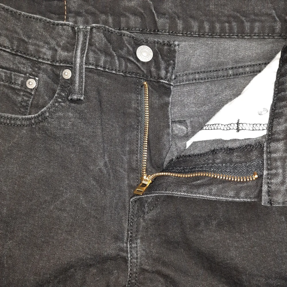 Levi's 502 Taper Straight Black Jeans SZ 29x30